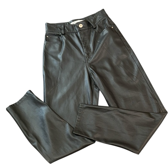 Zara Denim - Zara Black Leather Pants 2